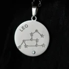 Leo Stainless Steel Zodiac Sign Necklace