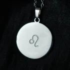 Leo Stainless Steel Zodiac Necklace