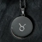 Taurus Stainless Steel Zodiac Sign Necklace