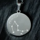 Pisces Stainless Steel Zodiac Sign Necklace