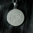 Libra Stainless Steel Zodiac Sign Necklace