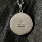 Libra Stainless Steel Zodiac Sign Necklace