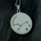 Virgo Stainless Steel Zodiac Sign Necklace