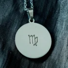 Virgo Stainless Steel Zodiac Sign Necklace