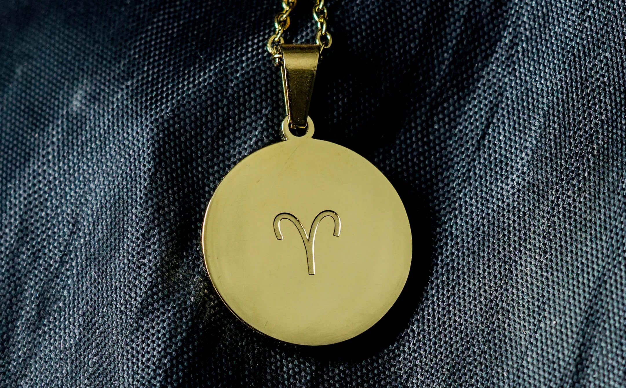 Aries Stainless Steel Zodiac Sign Necklace