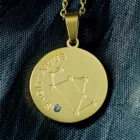 Sagittarius Stainless Steel Zodiac Sign Necklace