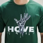 Hove hand print oversize T-shirt green